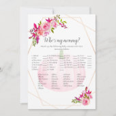 Baby shower dat mijn mama pompoen is kaart (Voorkant)