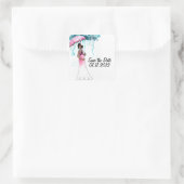 Baby shower De datum opslaan Stickers (Tas)