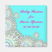 Baby shower De datummagneet opslaan Magneet (Voorkant)