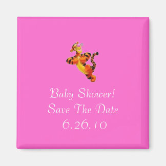 Baby shower De datummagneet opslaan Magneet