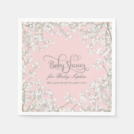 Baby shower Decor Babys Ademkrans Bloemen Servet
