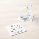 Baby shower Decorations Het Een Meisje Onderzetter (Insitu)