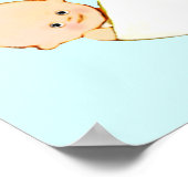 Baby shower decorptie Poster met twee bakken (Hoek)