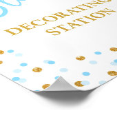 Baby shower decorteerstation blokkeren poster (Hoek)