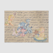 Baby Shower Decoupage Vintage Tissuepapier (Voorkant)