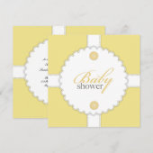 Baby shower Dental Flat Invitation Kaart (Voorkant / Achterkant)