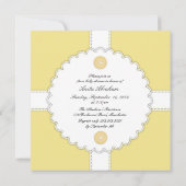 Baby shower Dental Flat Invitation Kaart (Achterkant)