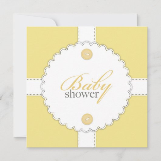 Baby shower Dental Flat Invitation Kaart (Voorkant)