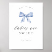 Baby shower dessert tafel teken met boog ontwerp poster (Voorkant)