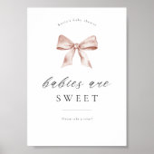 Baby shower dessert tafel teken met boog ontwerp poster (Voorkant)