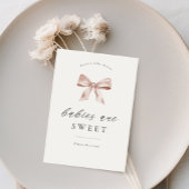 Baby shower dessert tafel teken met boog ontwerp poster