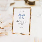 Baby shower dessert tafel teken met boog ontwerp poster