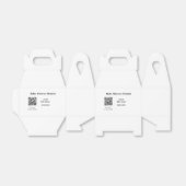 BABY SHOWER DETAILS QR SCAN CODE MINIMAL MODERN RU BEDANKDOOSJES (Uitgevouwen)