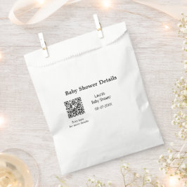 BABY SHOWER DETAILS QR SCAN CODE MINIMAL MODERN RU BEDANKZAKJE