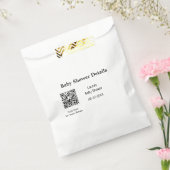 BABY SHOWER DETAILS QR SCAN CODE MINIMAL MODERN RU BEDANKZAKJE (Gezegeld)