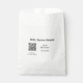BABY SHOWER DETAILS QR SCAN CODE MINIMAL MODERN RU BEDANKZAKJE (Voorkant)