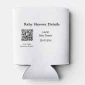 BABY SHOWER DETAILS QR SCAN CODE MINIMAL MODERN RU BLIKJESKOELER (Achterkant)