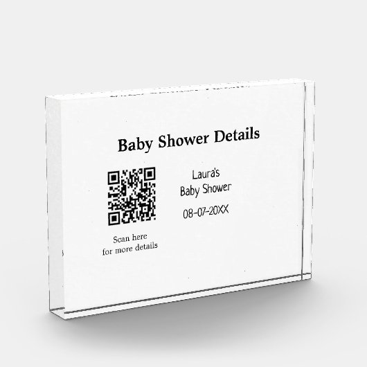 BABY SHOWER DETAILS QR SCAN CODE MINIMAL MODERN RU FOTOBLOKKEN (Links)