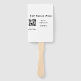 BABY SHOWER DETAILS QR SCAN CODE MINIMAL MODERN RU HANDWAAIER