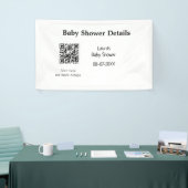 BABY SHOWER DETAILS QR SCAN CODE MINIMAL MODERN RU SPANDOEK (Beurs)
