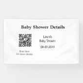 BABY SHOWER DETAILS QR SCAN CODE MINIMAL MODERN RU SPANDOEK (Horizontaal)