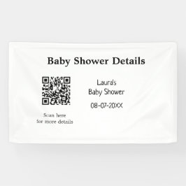 BABY SHOWER DETAILS QR SCAN CODE MINIMAL MODERN RU SPANDOEK