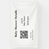 BABY SHOWER DETAILS QR SCAN CODE MINIMAL MODERN RU SPANDOEK (Verticaal)