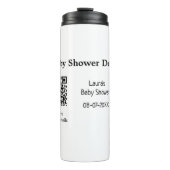 BABY SHOWER DETAILS QR SCAN CODE MINIMAL MODERN RU THERMOSBEKER (Voorkant)