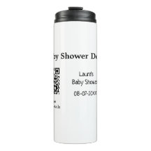 BABY SHOWER DETAILS QR SCAN CODE MINIMAL MODERN RU