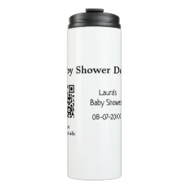 BABY SHOWER DETAILS QR SCAN CODE MINIMAL MODERN RU THERMOSBEKER