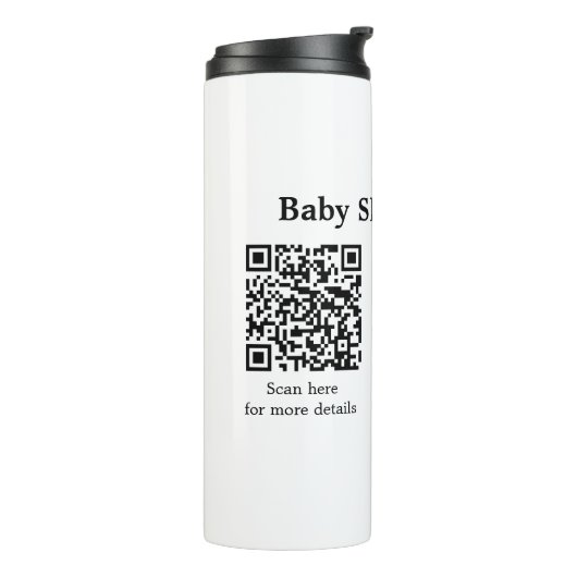 BABY SHOWER DETAILS QR SCAN CODE MINIMAL MODERN RU THERMOSBEKER (Gedraaid links)