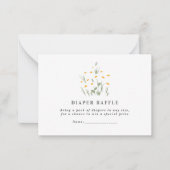 baby shower diaper  notitiekaartje (Voorkant)