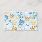 Baby shower Diaper raffle Baby Boy Informatiekaartje (Achterkant)