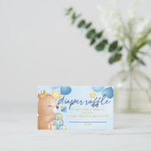 Baby shower Diaper raffle Baby Boy Informatiekaartje (Staand voorkant)