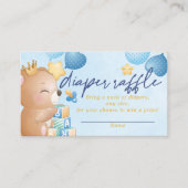 Baby shower Diaper raffle Baby Boy Informatiekaartje (Voorkant)