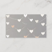 Baby Shower Diaper Raffle Card - Boho Heart Informatiekaartje (Achterkant)