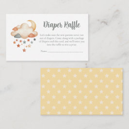 Baby Shower Diaper Raffle Card – Dreamy Stars Informatiekaartje