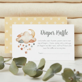 Baby Shower Diaper Raffle Card – Dreamy Stars Informatiekaartje