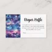 Baby Shower Diaper Raffle Card–Starry Sky Informatiekaartje (Voorkant)