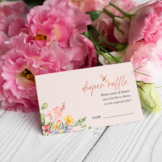 BABY SHOWER DIAPER RAFFLE INFORMATIEKAARTJE