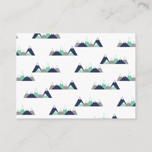 baby shower Diaper Raffle-kaartje Informatiekaartje (Achterkant)