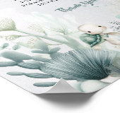 Baby Shower Diaper Raffle Sign Ocean Sea Themed Poster (Hoek)