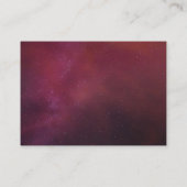 Baby shower Diaper Raffle Ticket Boho Floral Red Informatiekaartje (Achterkant)