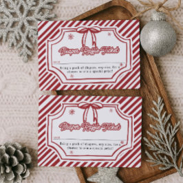 Baby Shower Diaper Raffle Ticket Informatiekaartje