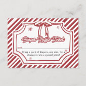 Baby Shower Diaper Raffle Ticket Informatiekaartje (Voorkant)
