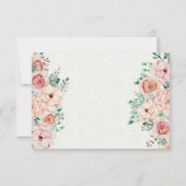 Baby shower Diaper Raffle Ticket Waterverf Floral Kaart (Achterkant)