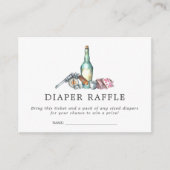 baby shower Diaper Raffle Ticket | Western cowboy Informatiekaartje (Voorkant)