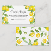 Baby shower Diapers raket Informatiekaartje (Voorkant / Achterkant)