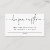 Baby shower-diapluierkaarten, genderneutraal informatiekaartje (Voorkant)