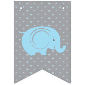 Baby shower die vlag met olifant bundelt vlaggetjes (Eerste vlag)